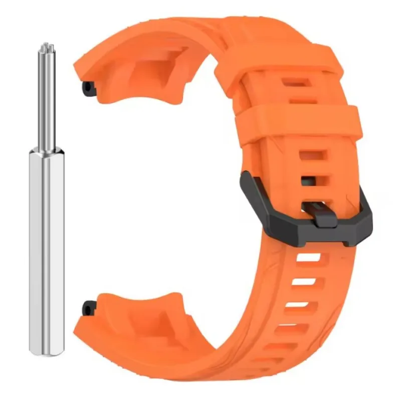 Silikonový řemínek pro Xiaomi Amazfit T-Rex 3 - Oranžový ESES 1530007669