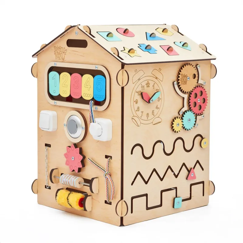 BusyKids BusyKids Activity board Domček prírodný