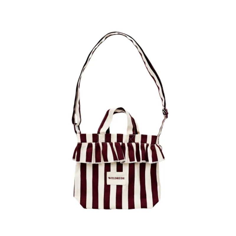 Wildride Taška mini cez rameno Bordeaux Stripe