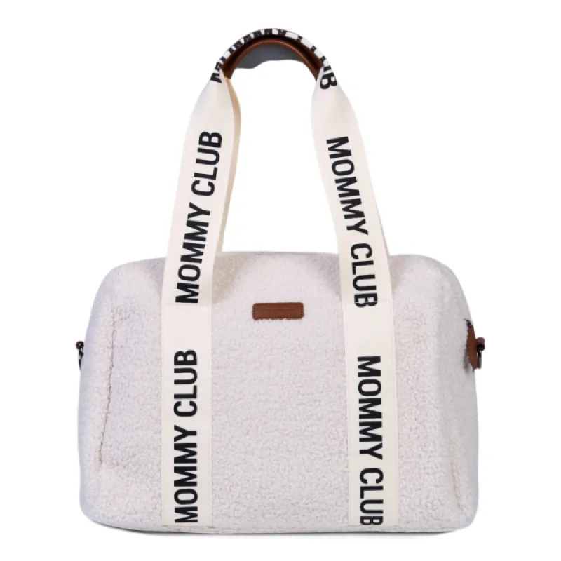 Childhome Prebaľovacia taška Mommy Club Signature Teddy Off White