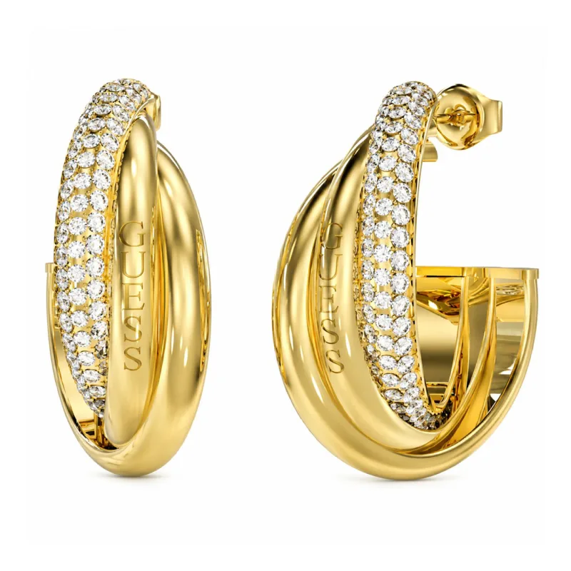 Dámske Náušnice GUESS JUBE04064JWYG (3CM )