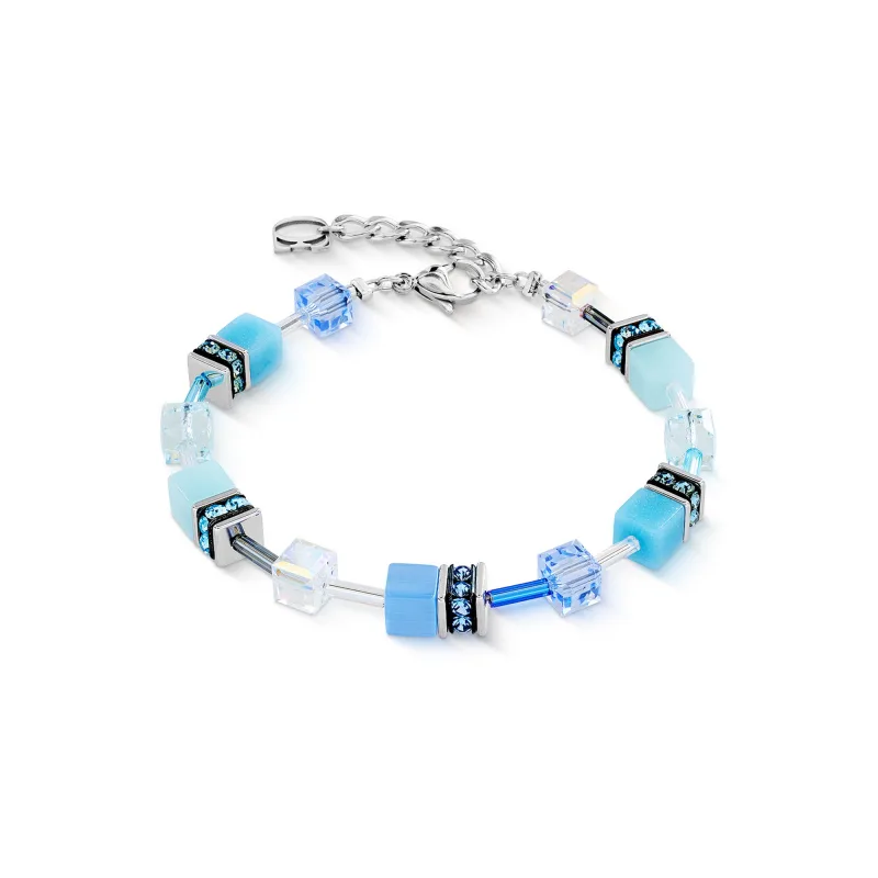 Dámsky náramok Coeur de Lion GeoCUBE® Iconic aqua-blue 2838/30-2007