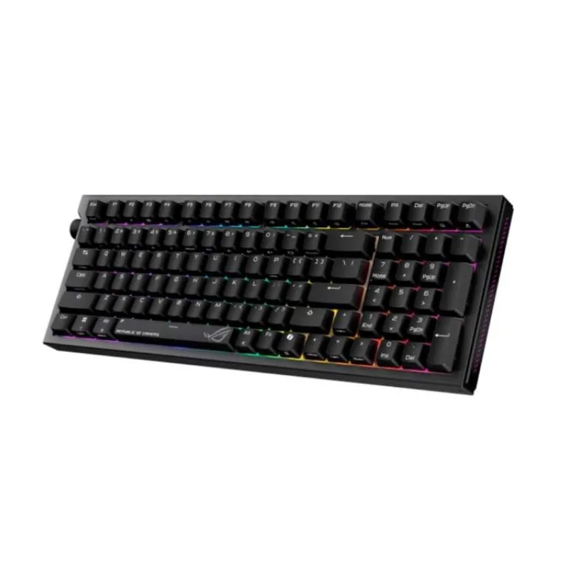 ASUS klávesnice ROG Strix Morph 96 WL, Mechanická, Bezdrátová, CZ/SK, černá (90MP04IF-BKZA03)