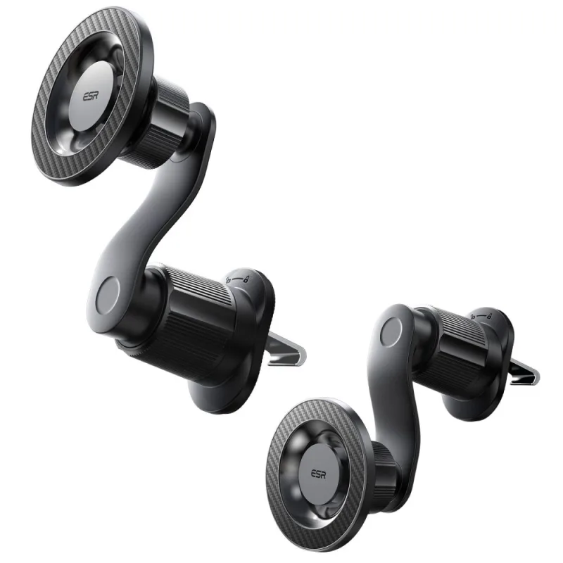ESR OmniLock MagSafe držiak vzduchového ventilu do auta - čierny