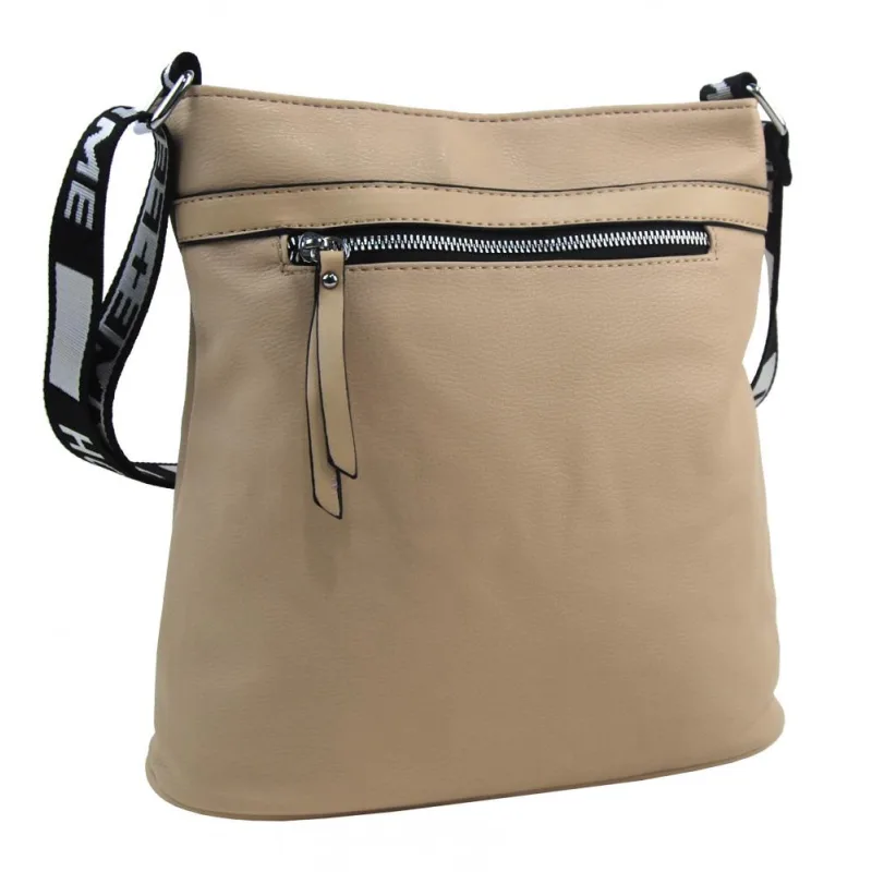 ROSY BAG Dámska crossbody kabelka NH8163 béžovo hnedá