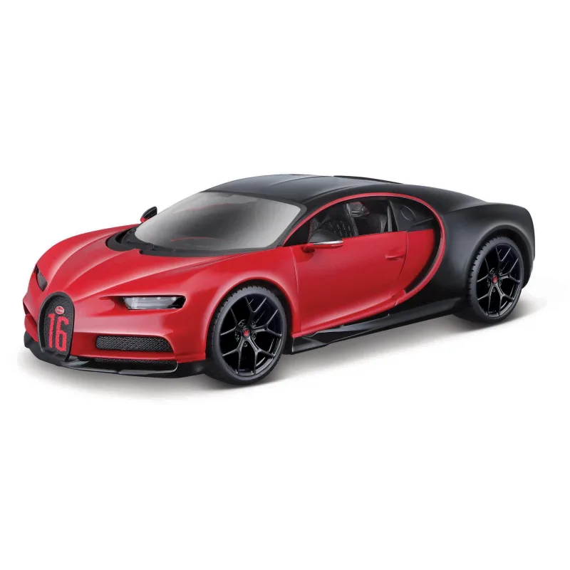 Bburago - Autá HOBBY, Bugatti Chiron Sport, červeno-čierna, 1:32