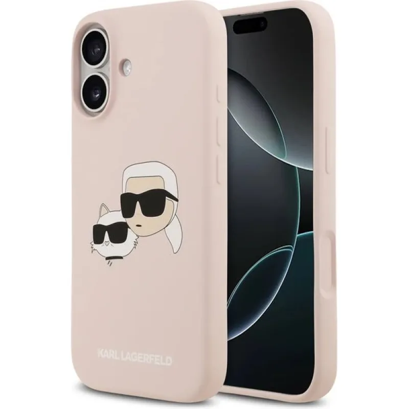Karl Lagerfeld Liquid Silicone Double Heads MagSafe kryt iPhone 17 Pro…