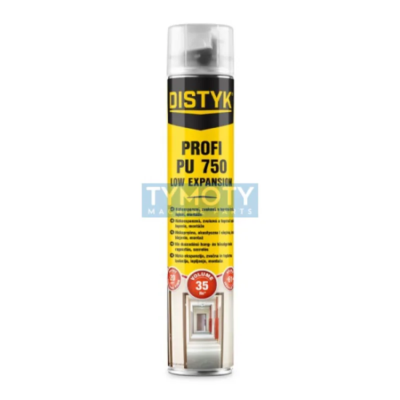 Distyk Nízkoexpanzná pena PROFI PU 750 - 750 ml zelená, pištoľová dóza