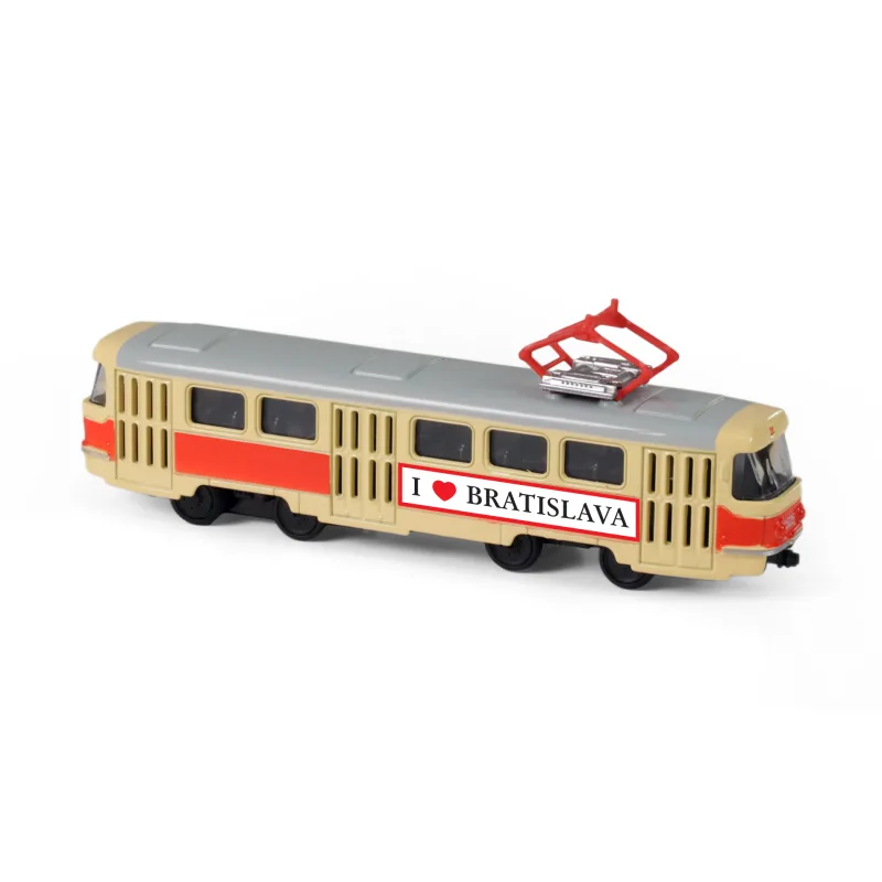 Rappa Kovová retro električka 16 cm BRATISLAVA