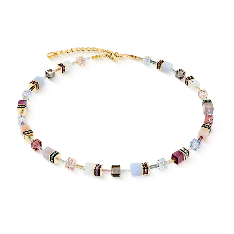 Dámsky náhrdelník Coeur de Lion GeoCUBE® Iconic Precious Golden Blush 4905/10-1924