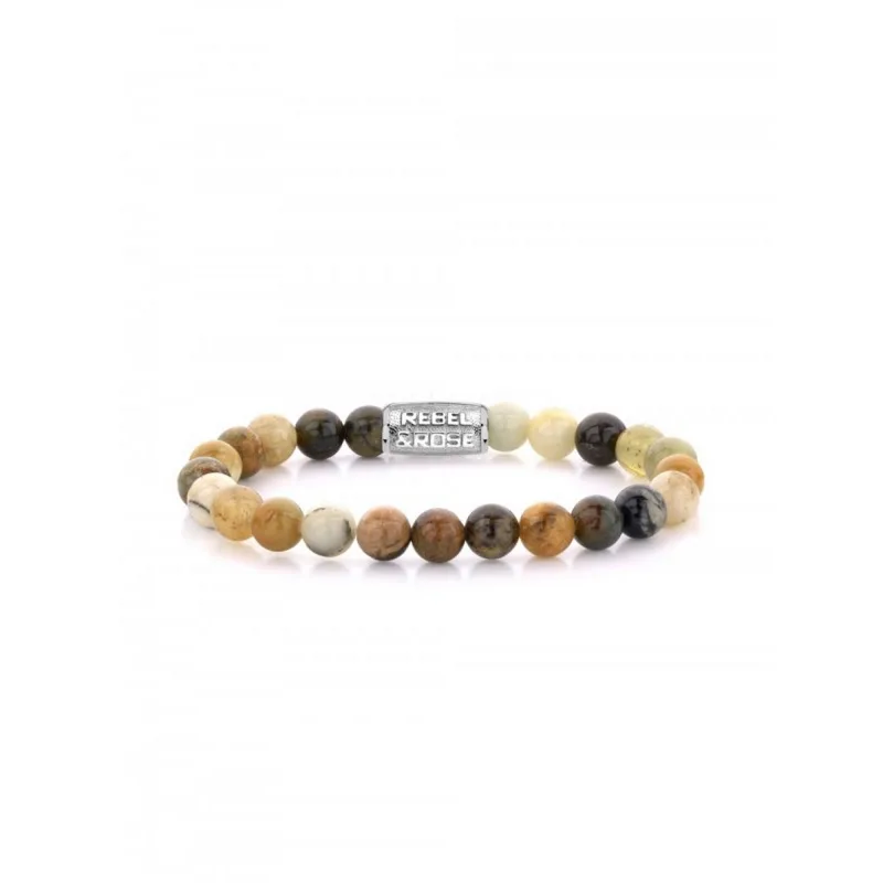 Rebel & Rose unisex náramok Forrest Morning 8 mm RR-80061-S-M