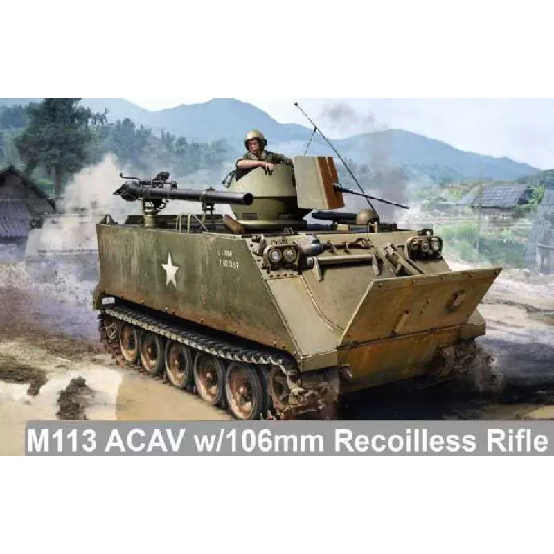 Dragon Model Kit military 3575 - M113 ACAV s 106mm BEZZÁKLZOVÝM KANÓNOM (1:35)
