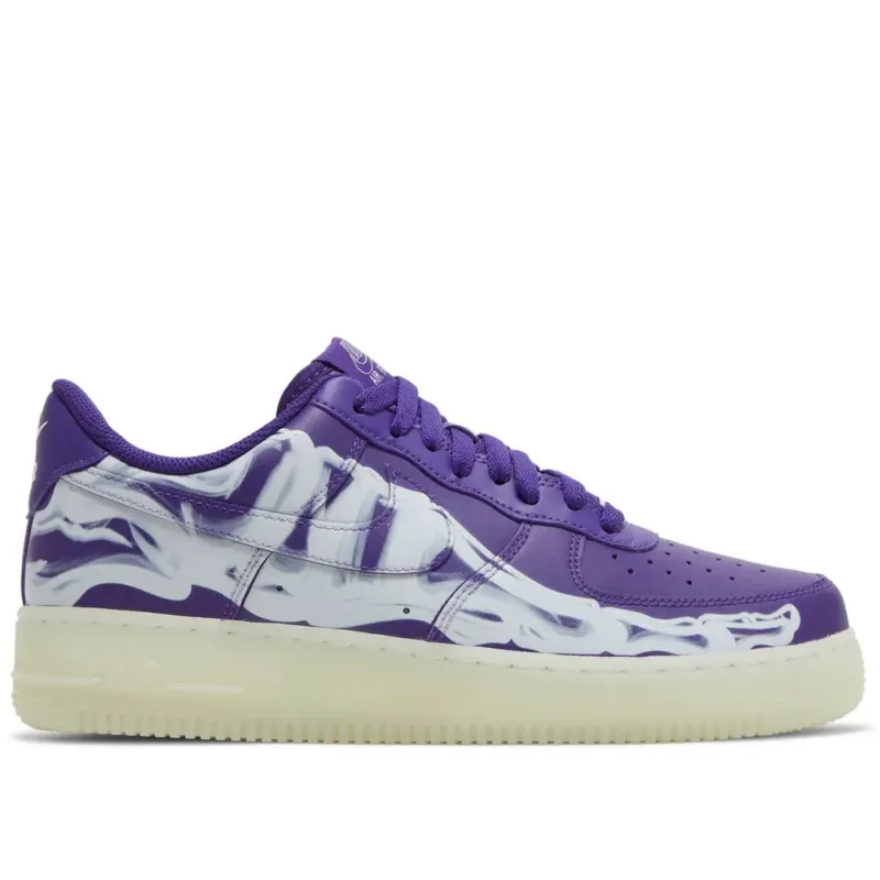 Nike Air Force 1 Low Purple Skeleton Halloween - 38