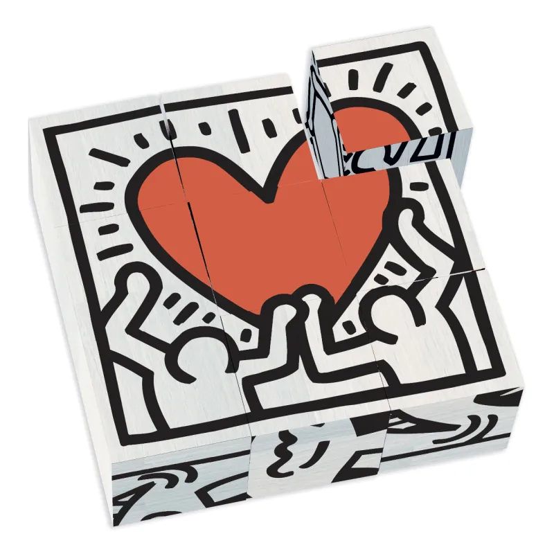 Vilac Vilac Obrázkové kocky Keith Haring - poškodený obal