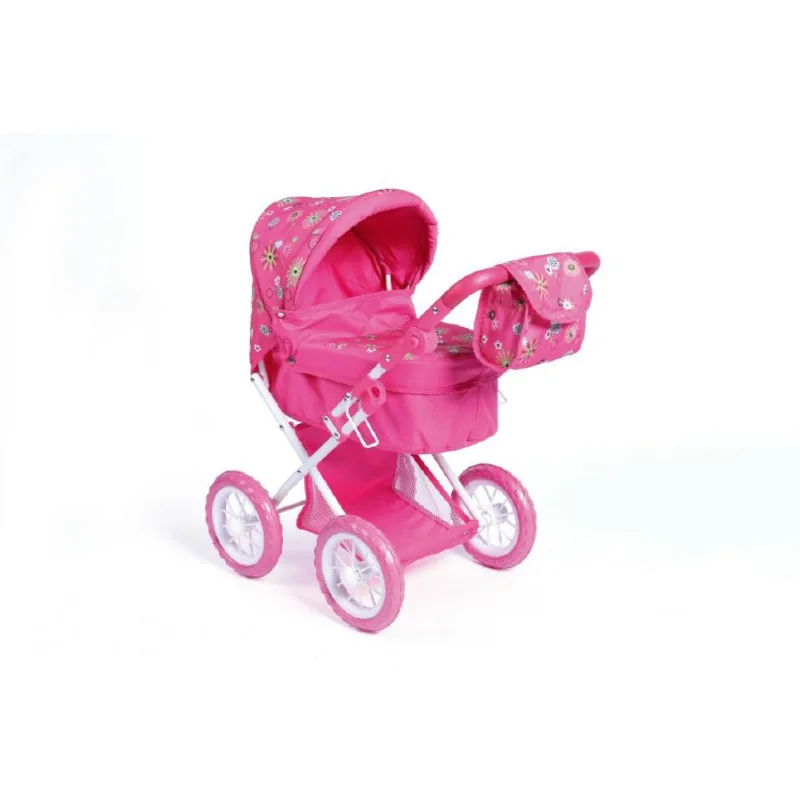 Teddies Kočík pre bábiky kov/plast 56x36,5x64cm v krabici