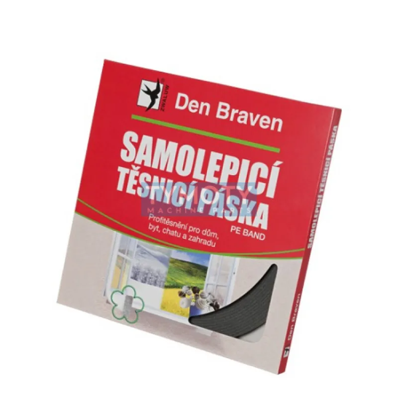 Debbex Samolepiaca tesniaca páska do okien a dverí 9 mm x 2 mm x 20 m sivá