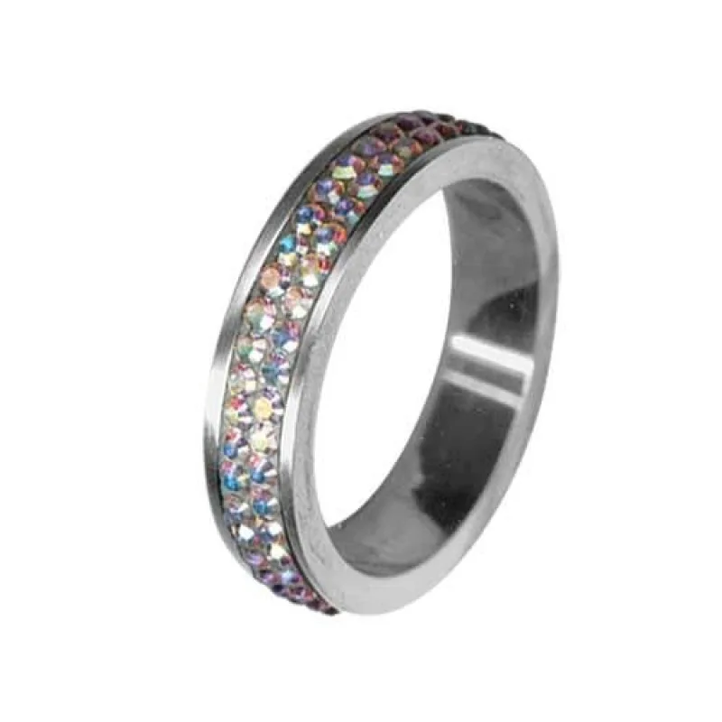 Prsten RSSW02 czab s krystaly Swarovski Elements TRIBAL RSSW02 CZAB, 50