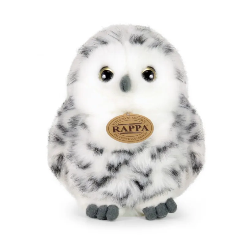 Rappa Rappa Plyšová sova snežná 17 cm ECO-FRIENDLY