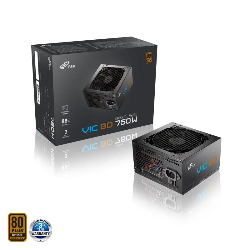 FSP VIC BD 750, 80PLUS BRONZE, ATX 3.1, 750W POA7500202