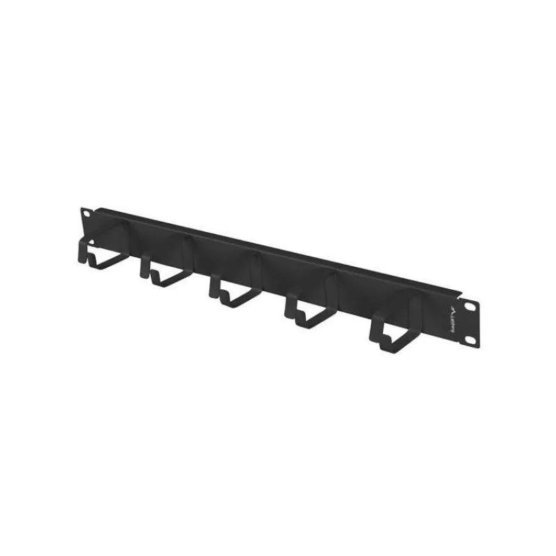 LANBERG 19" KÁBLOVÝ MANAGEMENT 5 KRÚŽKOV TYP B 1U ČIERNY (AK-1701-B)