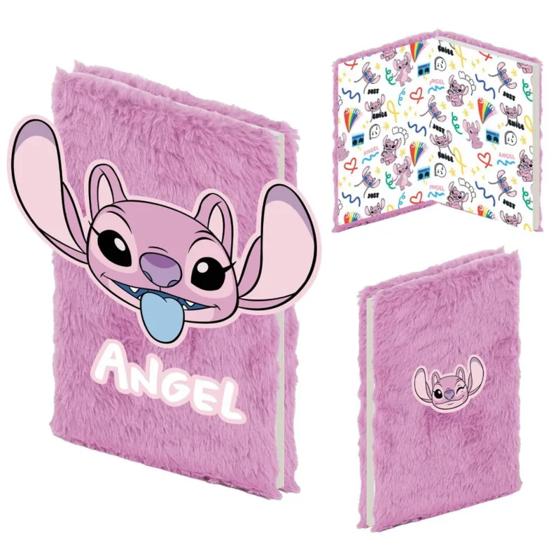 Zápisník/blok plyšový Lilo a Stitch – Angel 20x22x3cm