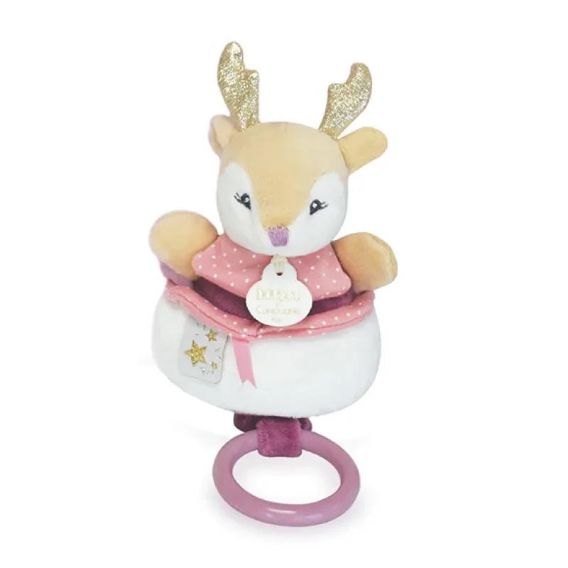 Doudou et Compagnie Paris Doudou Plyšová hudobná hračka 20 cm srnka