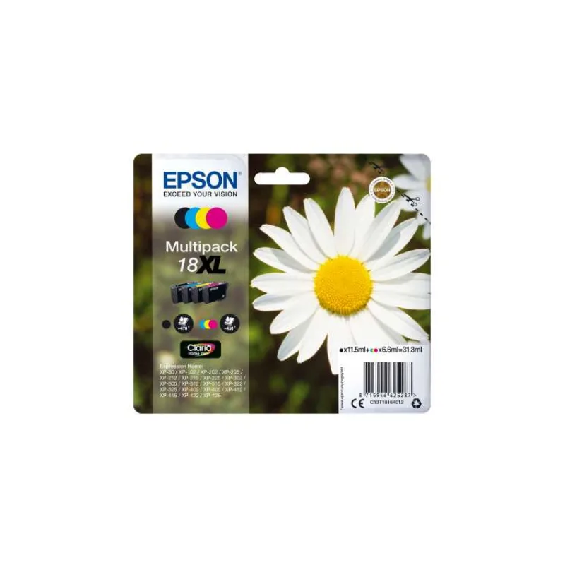 Epson Multipack 4-colours 18XL Claria Home Ink (C13T18164012)