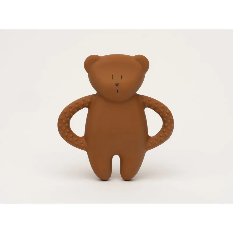 Moonie Hryzátko prírodný kaučuk medvedík Caramel