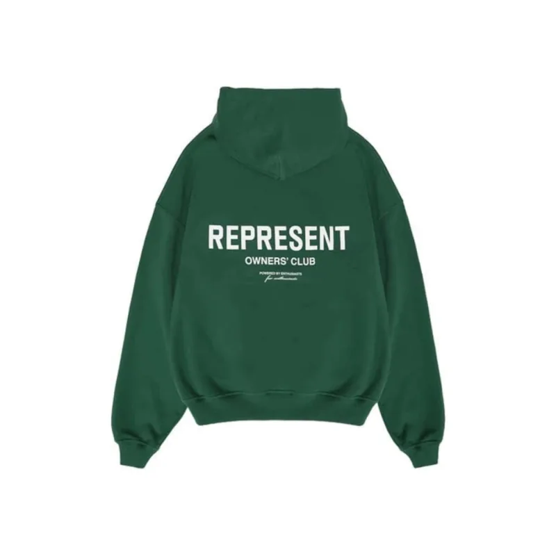 Represent Owner's Club Hoodie Racing Green/White - L