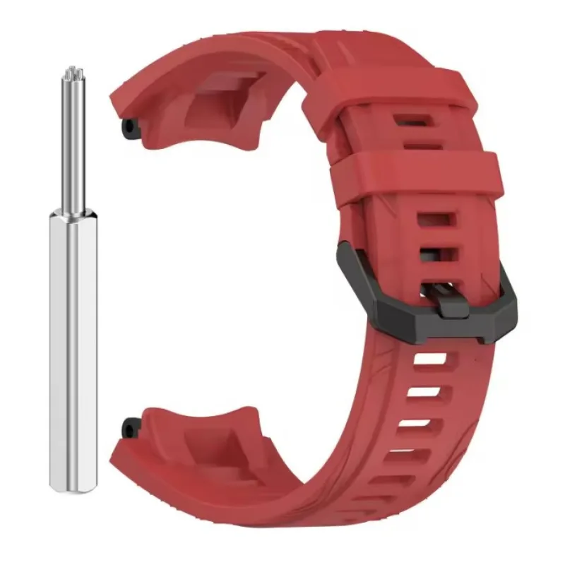 Silikonový řemínek pro Xiaomi Amazfit T-Rex 3 - Červený ESES 1530007657