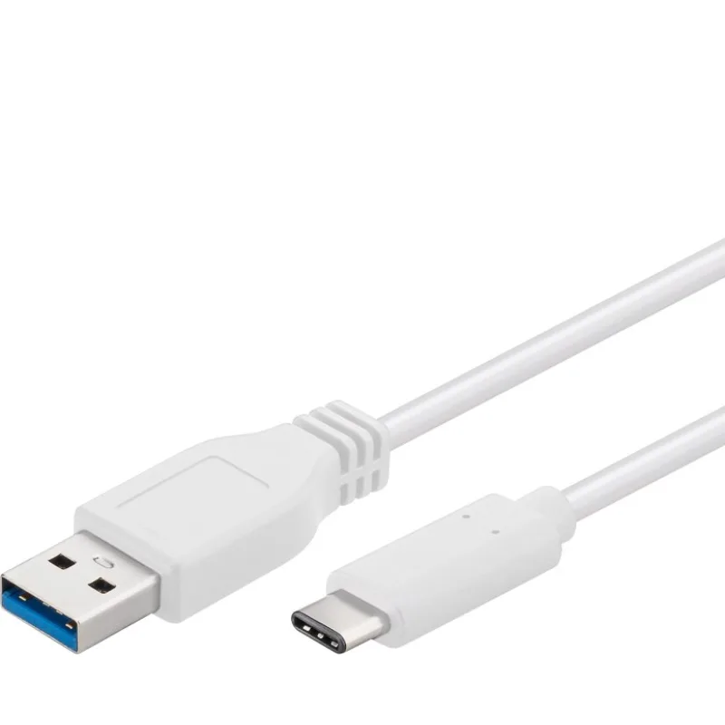 PremiumCord USB-C/male - USB 3.0 A/Male, bílý, 2m ku31ca2w