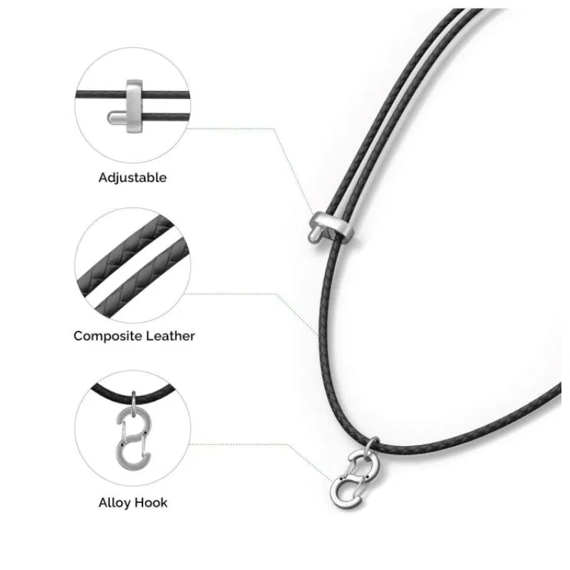 PLAUD Note Pin Lanyard Black - Řemínek na krk, černý (PLAUD NotePin Lanyard)