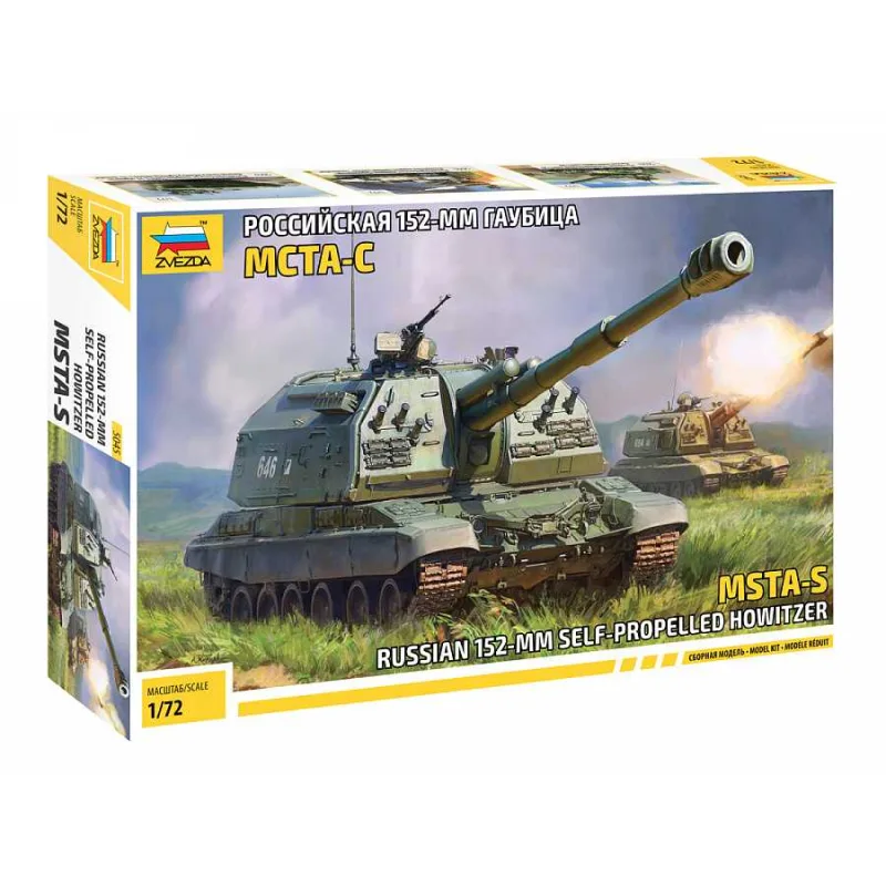 Zvezda Model Kit military 5045 - MSTA-S Samohybná Húfnica (1:72)
