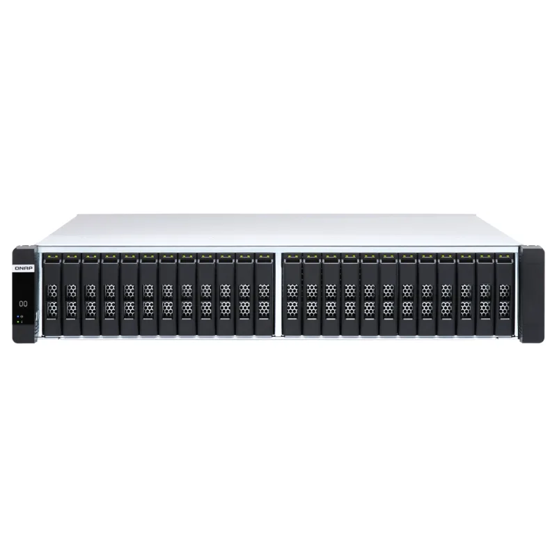 QNAP ES2486AFdc-2142IT-128G (all-flash NAS, duální řadič, 2x Xeon, 2x 64GB RAM, 24x 2,5" U.2/U.3) ES2486AFdc-2142IT-128G