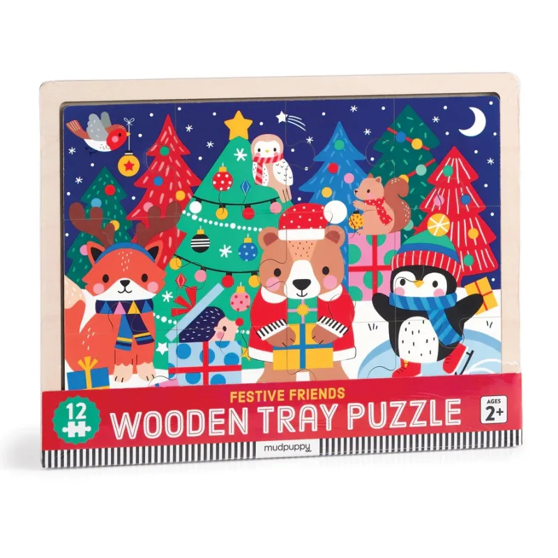 Mudpuppy Mudpuppy Puzzle Vianoce 12 dielikov