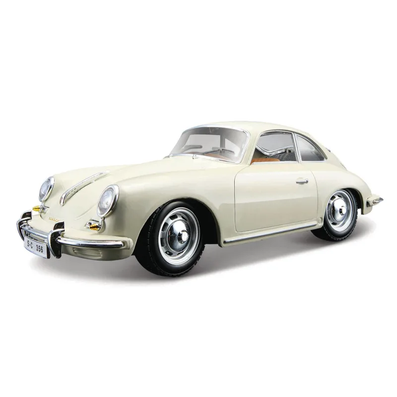 Bburago - Autá HOBBY, Porsche 356B Coupe (1961), Ivory krémová, 1:24