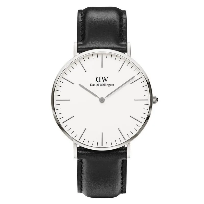 Daniel Wellington pánske hodinky Sheffield 40 mm strieborné 0206DW DW00100020