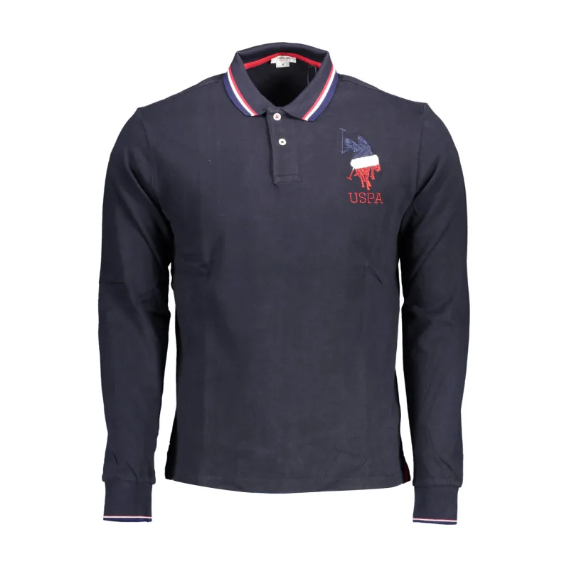 U.S. POLO Us Polo Assn Polo Maniche Lunghe Uomo Blu Modrá Farba: Modrá, Velkost: 2XL