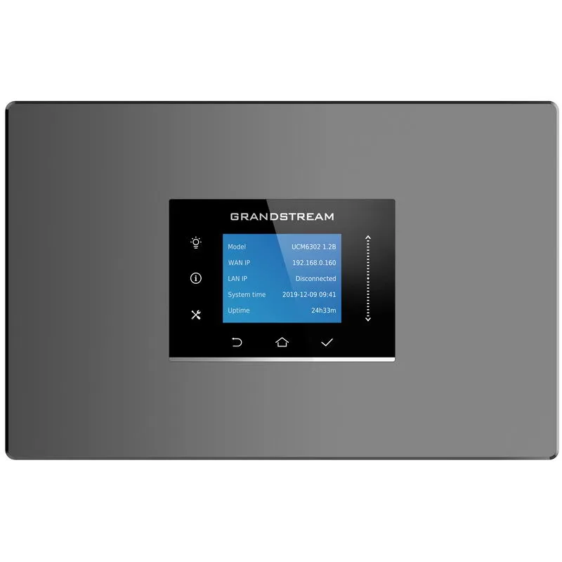 Grandstream UCM6302 VoIP PBX, 1000 uživ., 150 soub. hov., videokonf. 20úč., 2xFXO, 2xFXS porty UCM6302