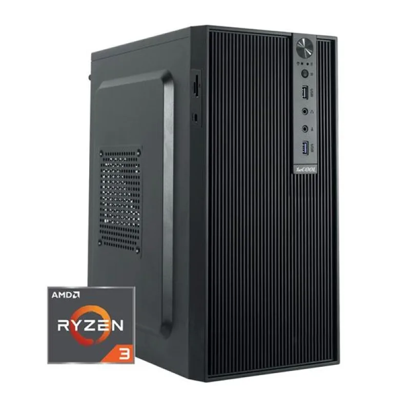 PRESTIGIO Office, Ryzen 3 PRO 4355G, UMA, 8GB, SSD 480GB, FDOS, klav.+…