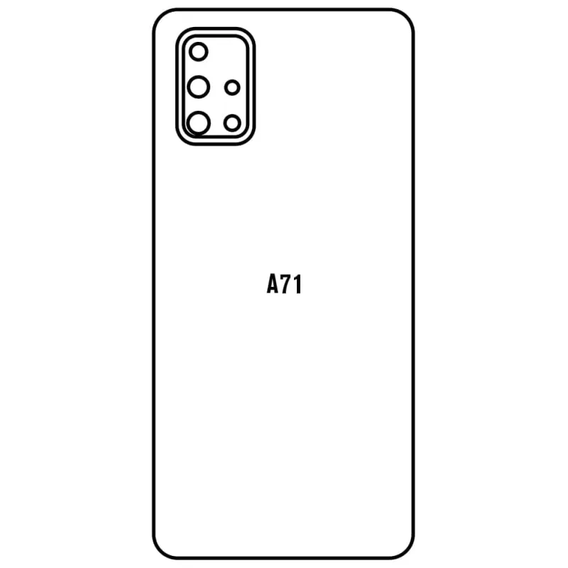 Sunshine Samsung A71 Zadná Hydrogél ochranná fólia Strih: Zadná časť 1, Typ fólie: Matná
