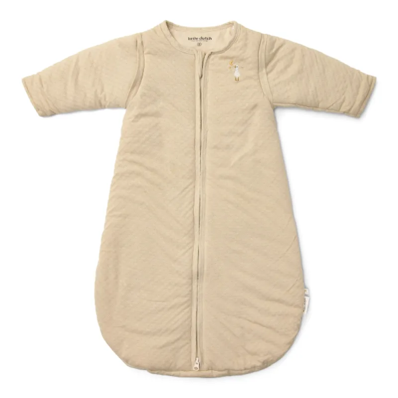 Little Dutch Spací vak s oddeliteľnými rukávmi 70 cm Husa Beige Newborn Naturals