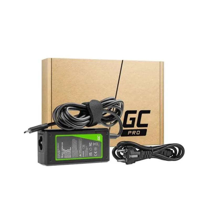 Green Cell Charger / AC Adapter / Power Supply USB-C 45W for laptops, tablets and phones (AD133P)