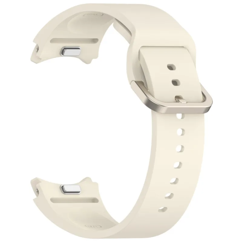 Silikonový řemínek pro Samsung Galaxy Watch 4, 5, 6, 7, FE - Béžový, OneClick ESES 1530006252