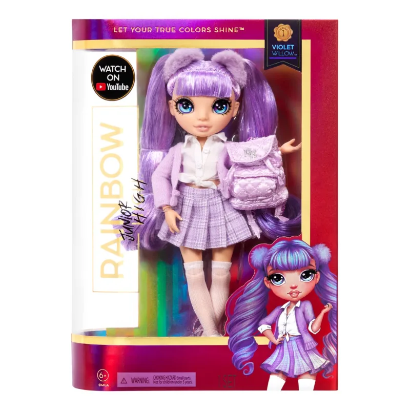 Rainbow High Junior Fashion bábika, séria 1 – Violet Willow