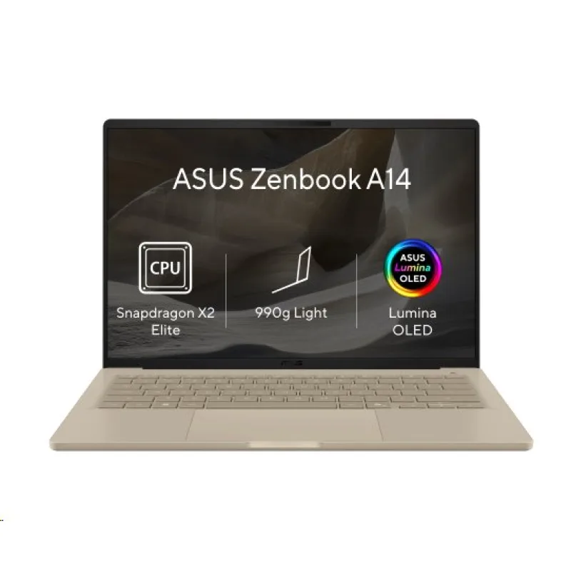 ASUS Zenbook A14 UX3407NA-OLED218W, Snapdragon X2 Elite, 14.0˝ 1920x1200…