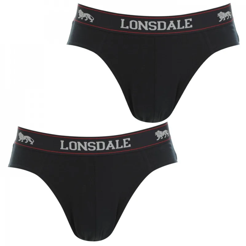 Lonsdale Pánske Slipy 2Pk Modré Veľkosť: S