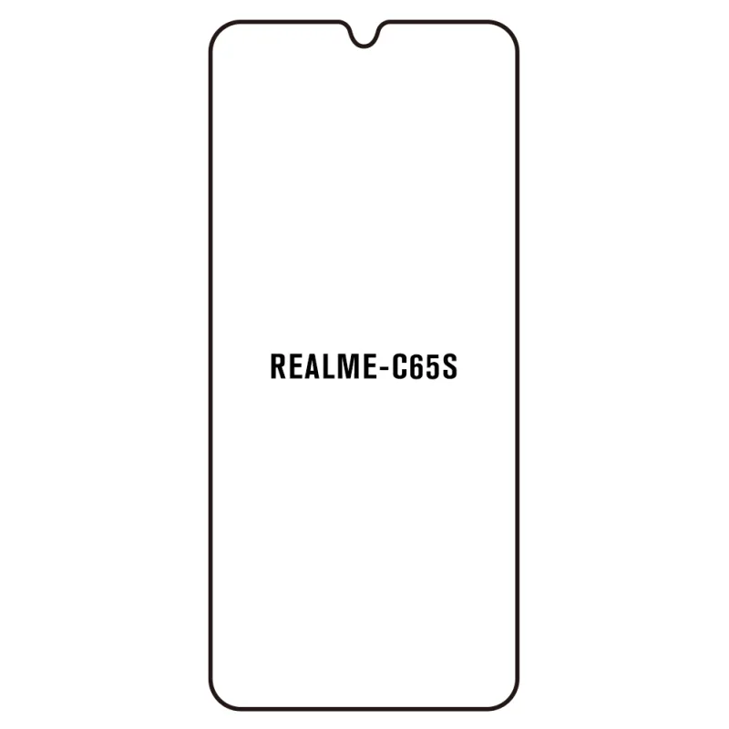 Sunshine Realme C65S Predná Hydrogél ochranná fólia Strih: Kompatibilná s krytom 2, Typ fólie: Anti-Spy (Privacy)