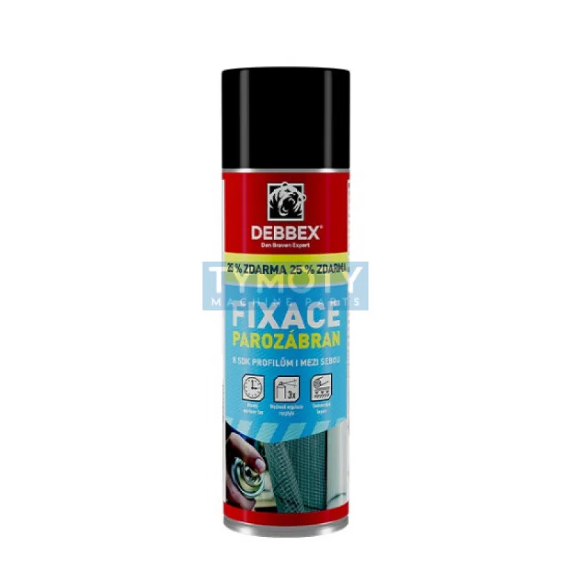Debbex Fixácia parozábran - 400 ml biela, sprej
