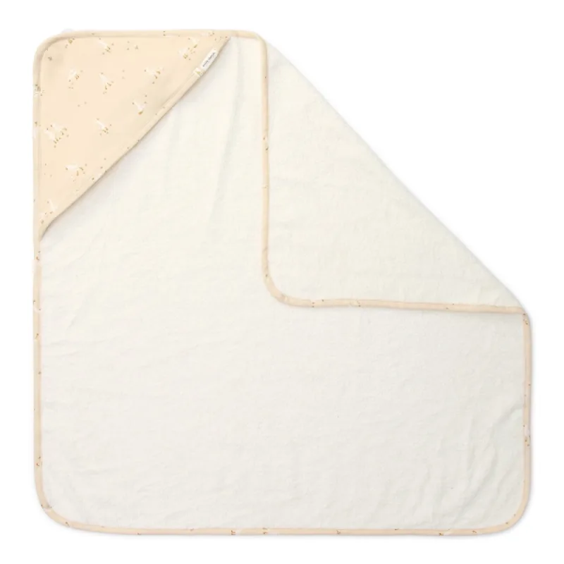 Little Dutch Osuška s kapucňou 75x75 cm Husa Newborn Naturals
